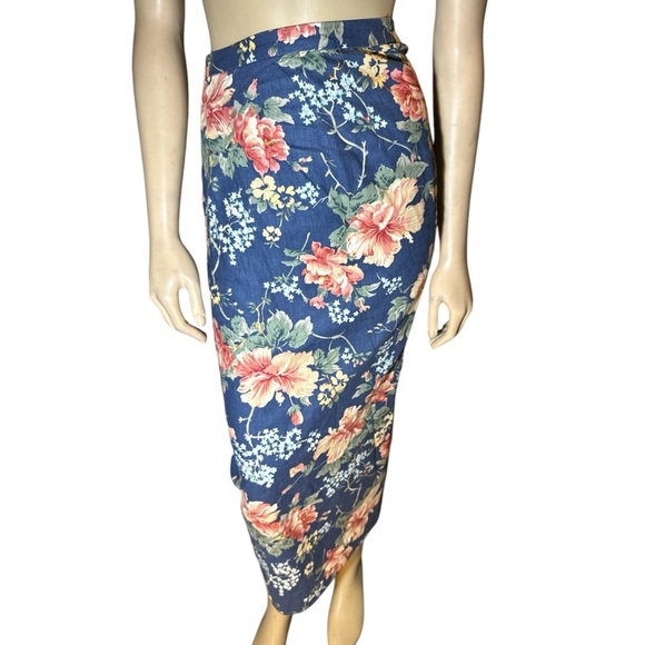 Vintage 80’s Donna Morgan women’s , timeless floral 2 piece skirt suit size 12 - Picture 9 of 16